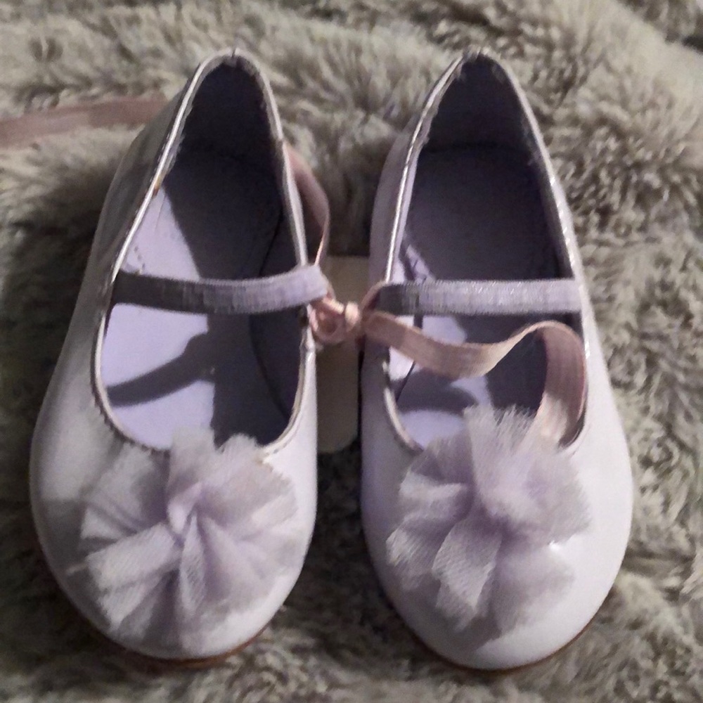 Janie & Jack lavender ballet flats baby size 5
